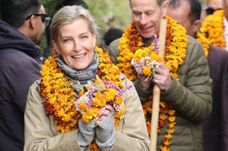 Duchess Sophie joined her husband on the official tour of Nepal